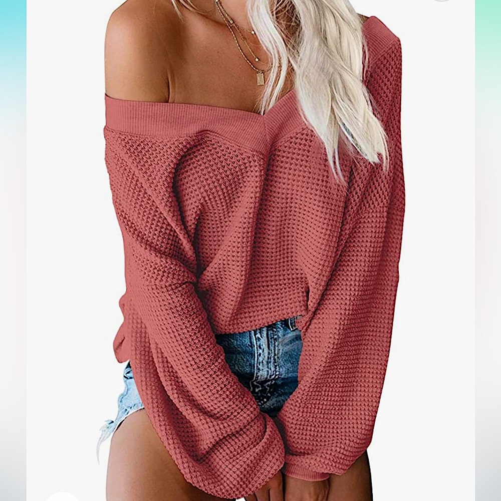 Waffle Knit Sweater